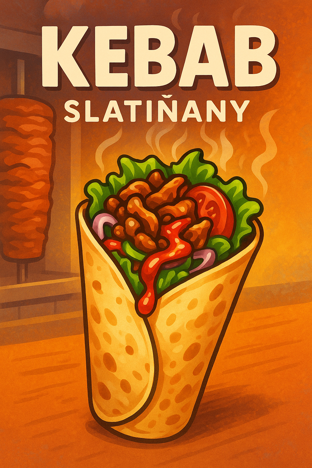 Ilustrovaný kebab - Kebab Slatiňany